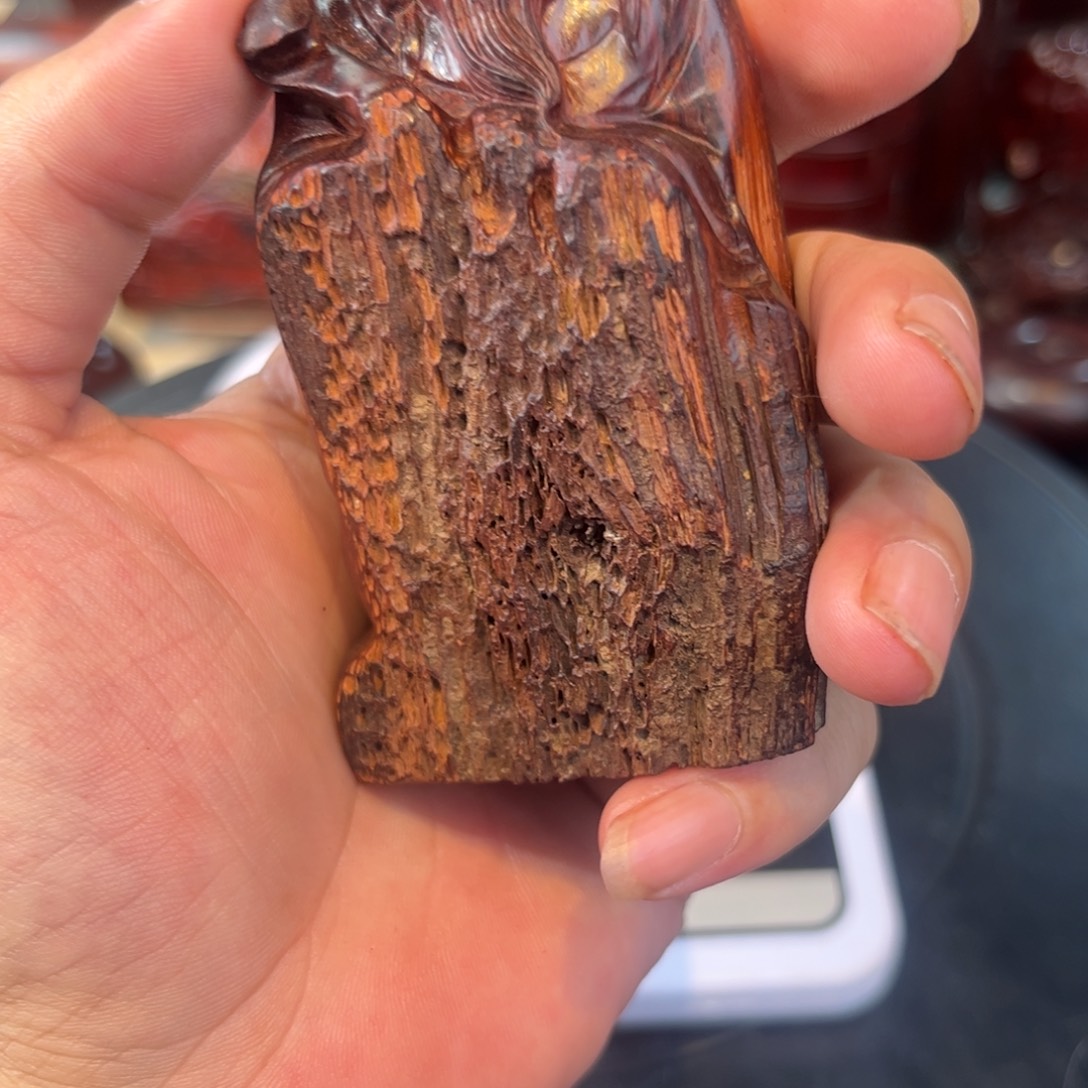 年***哥印度小叶紫檀手把件