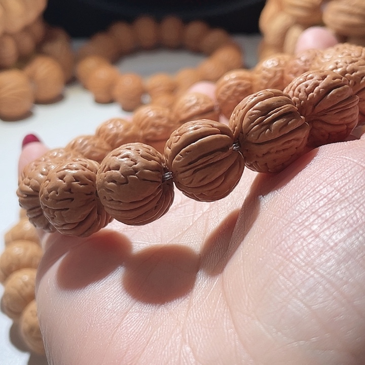 舍***)桃核吊坠桃核手串芭蕉14