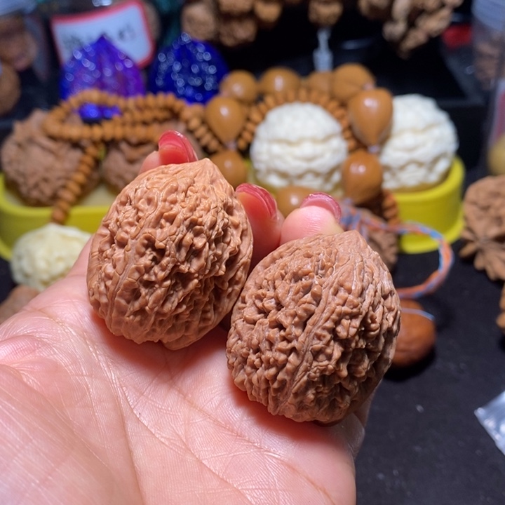 把件桃核蒜头全品32尺微微黄尖