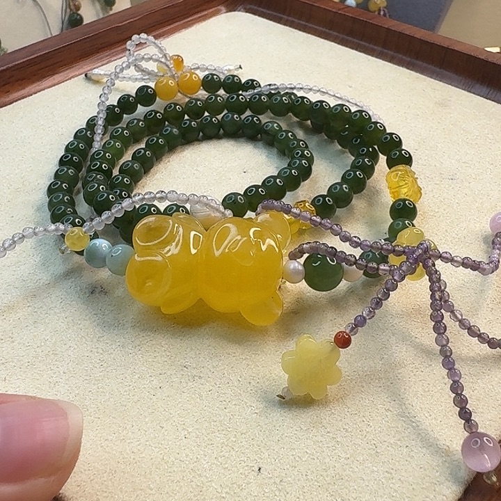 琥珀未镶嵌手链琥珀手串