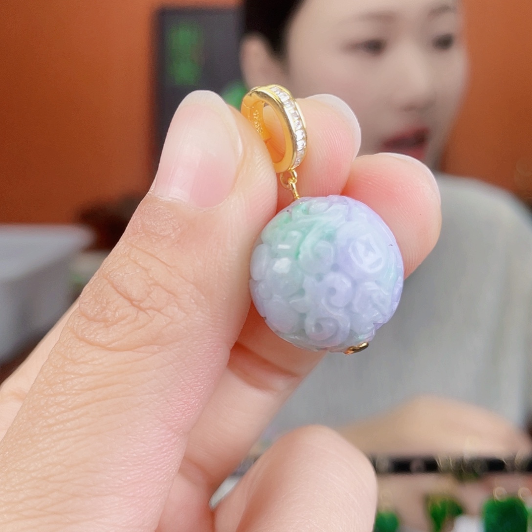 翡翠未镶嵌耳饰饰品