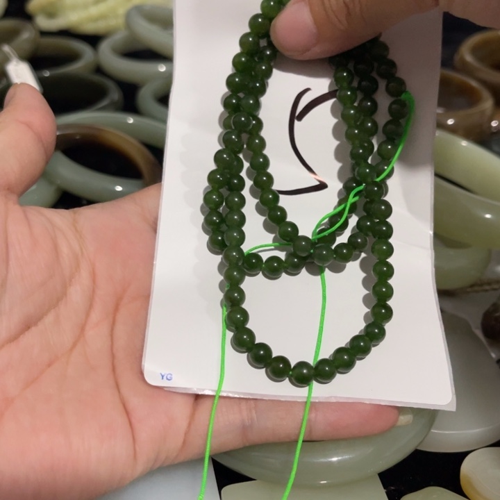 山***来手链未镶嵌和田玉
