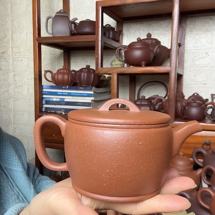 茶壶紫砂汉瓦500cc精工半手
