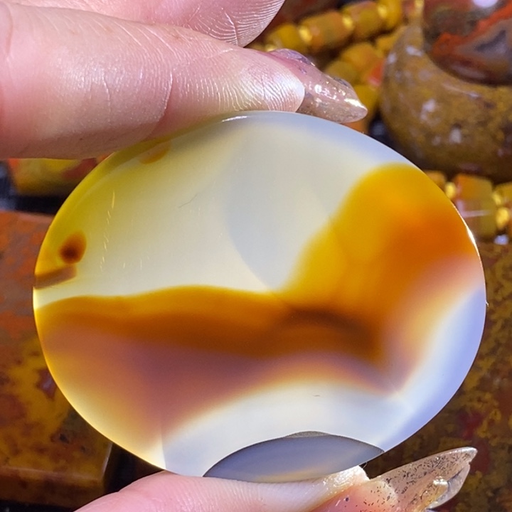 玛瑙/玉髓颈饰足银镀金镶嵌