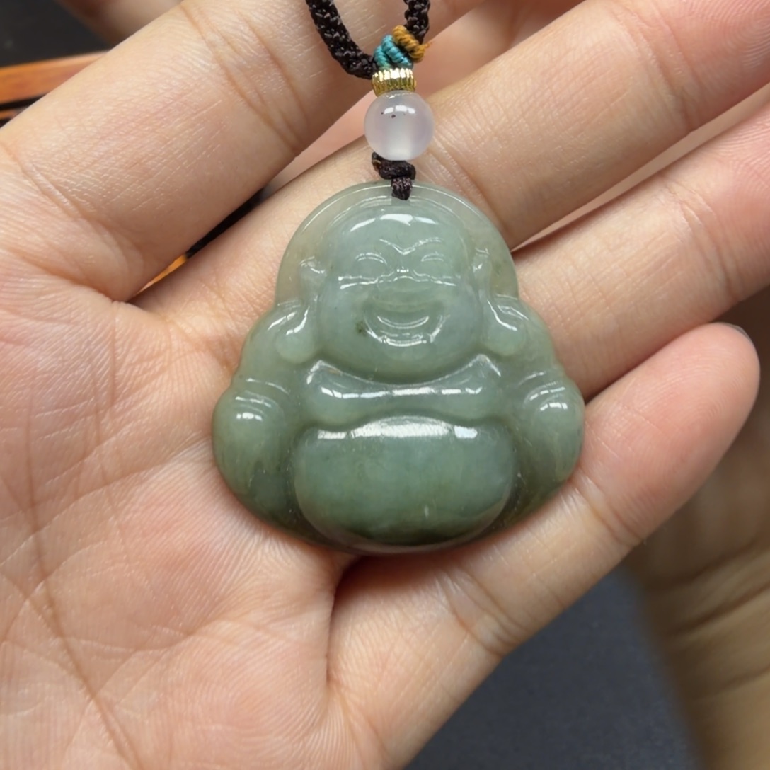 潘***拉翡翠未镶嵌挂件。。。