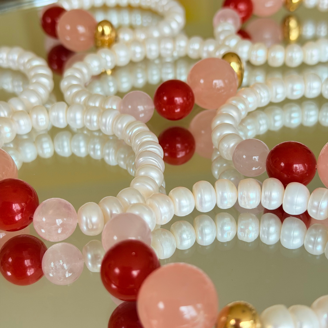 手链 【绯梦流光】｜西柚粉