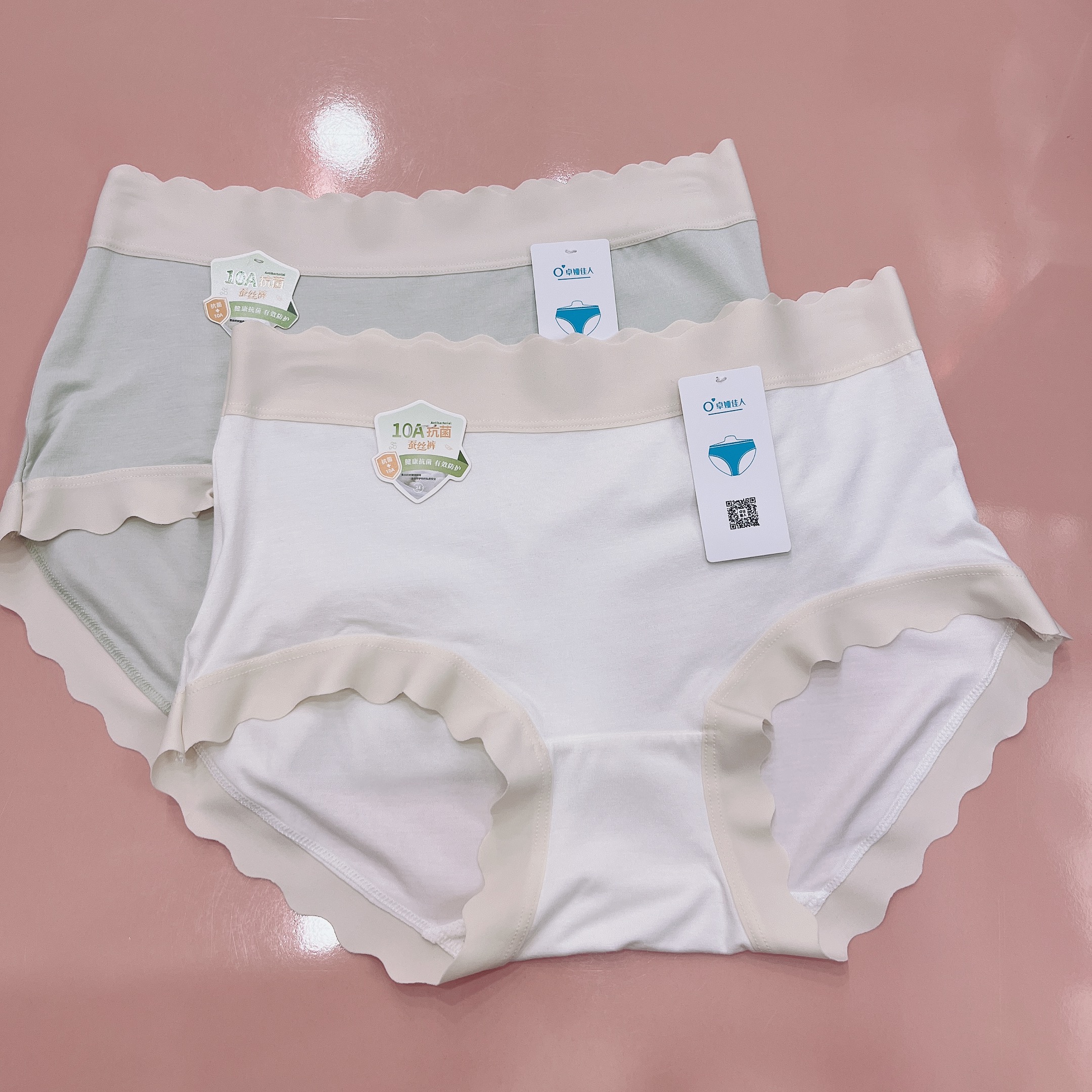 女士中高腰柔软透气纯色简约三角内裤适合85 - 170斤舒适无痕亲肤