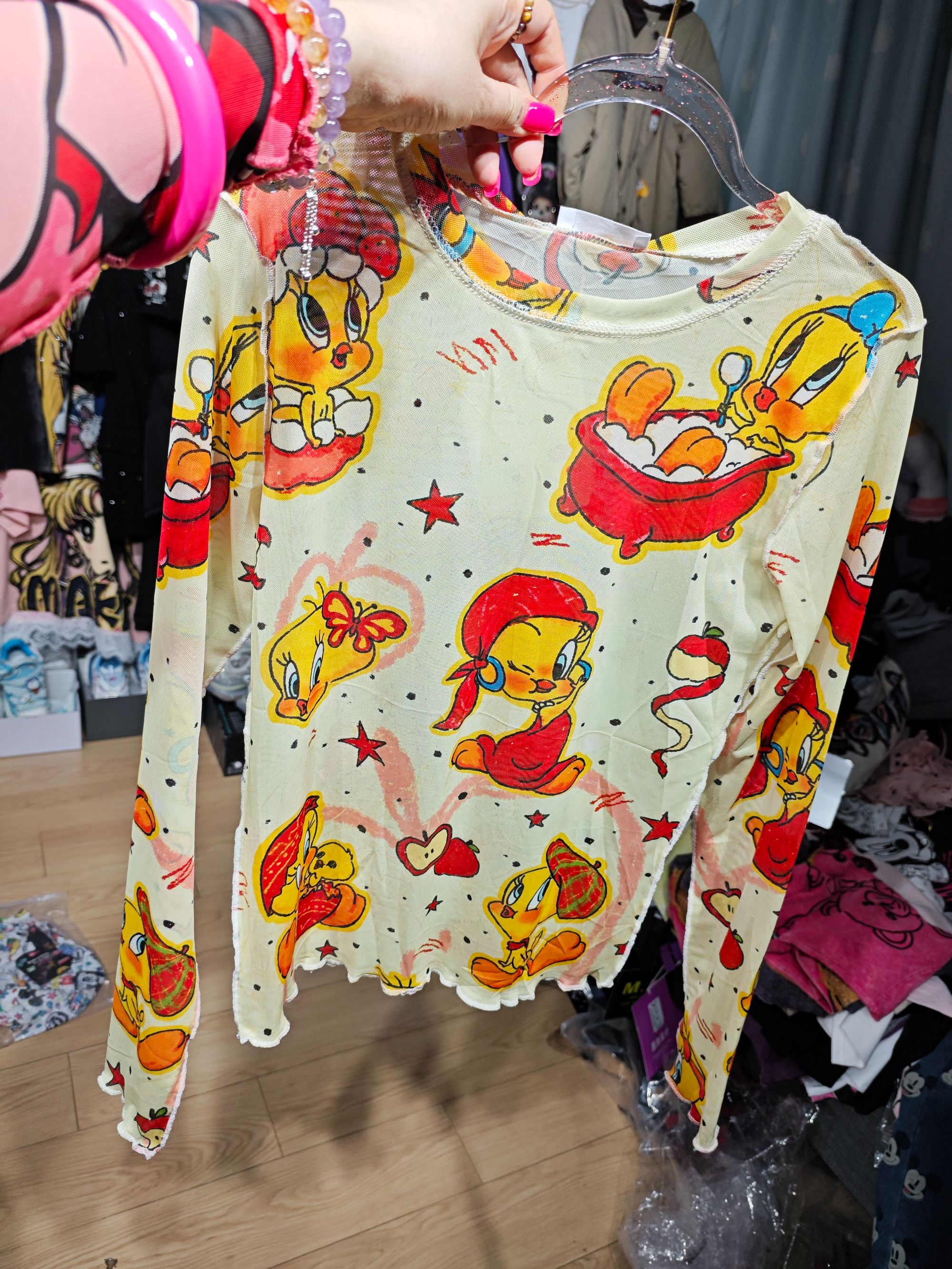 A004 小翠..小版网纱衣(80斤-140斤)(衣长60,胸围90)(高弹)