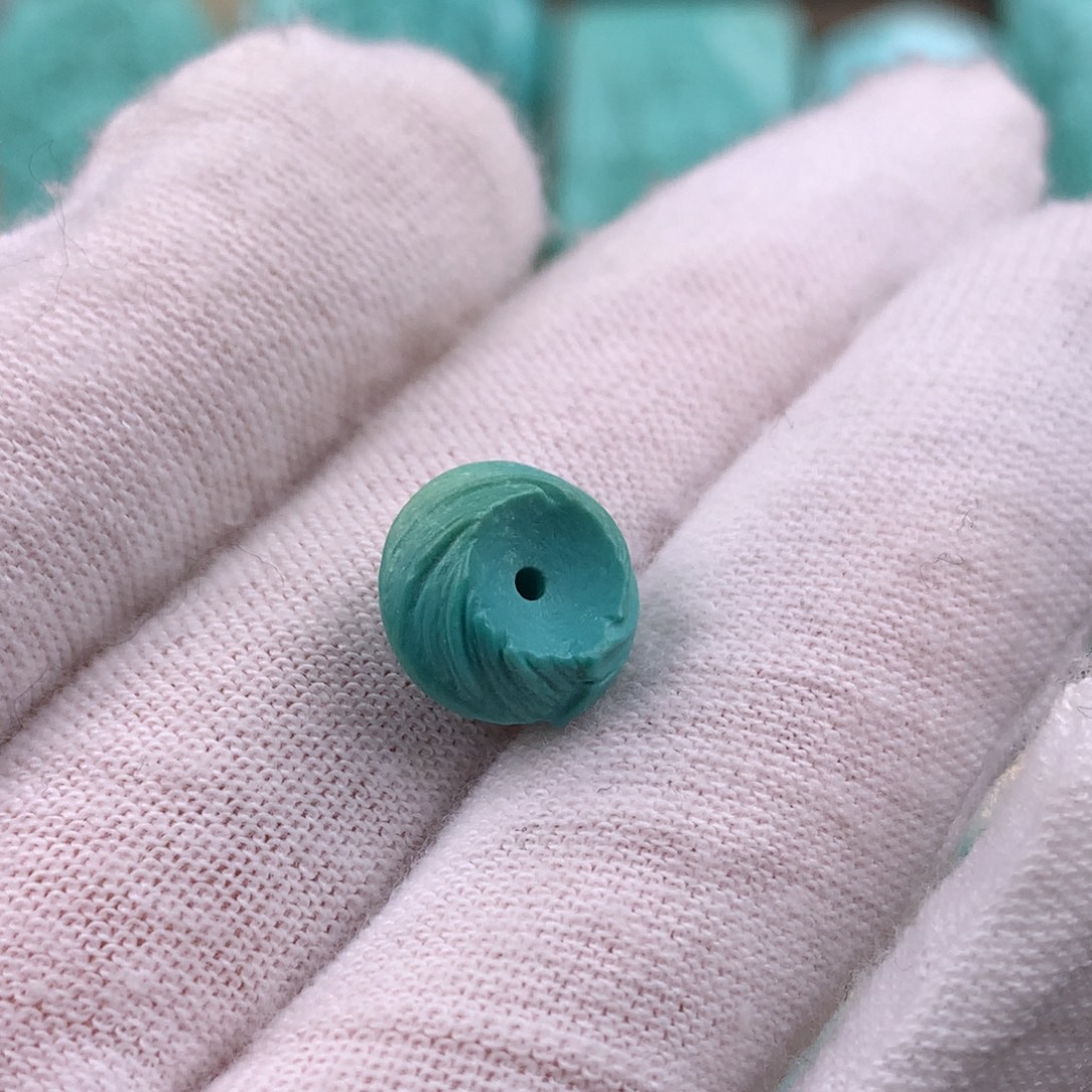 绿松石未镶嵌羽毛扣卡11