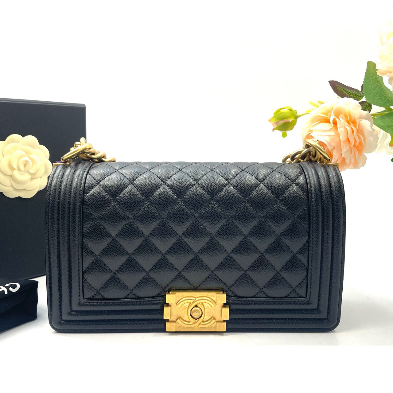 99新 Chanel/香奈儿 99新 Leboy 中号 斜挎单肩包