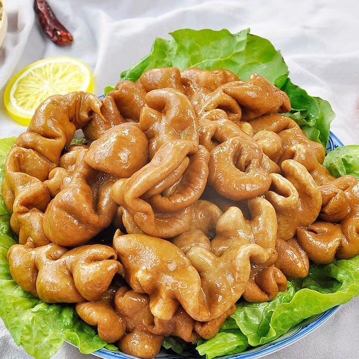 顺丰包邮卤肥肠批发商用熟食五香猪大肠非即食熟制品去油免洗小袋