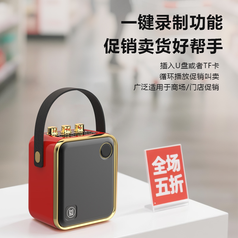 琅韵 D91 户外蓝牙直播音箱K歌手提音响复古广场舞便携网红露营