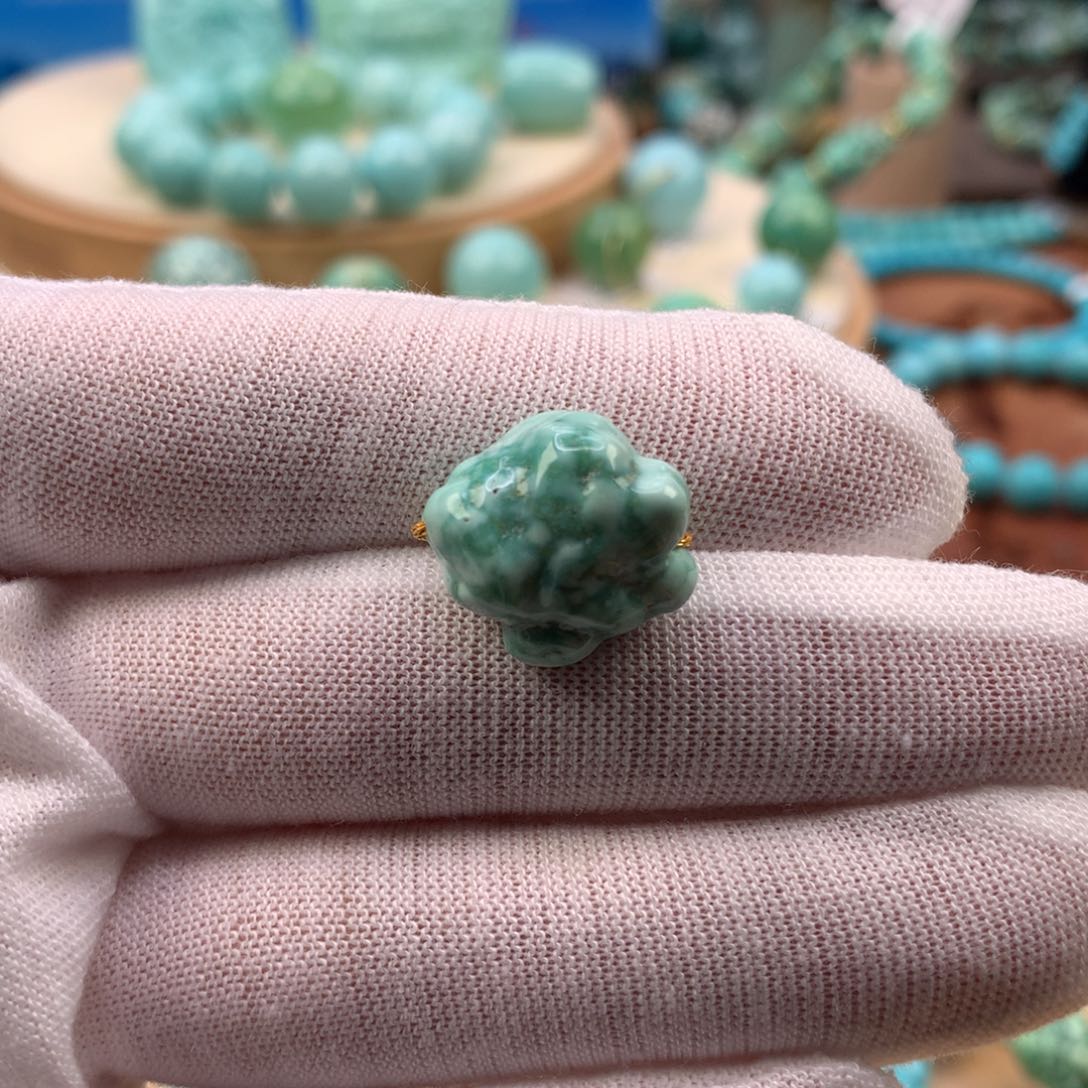 绿松石未镶嵌珠宝奇石15.5mm