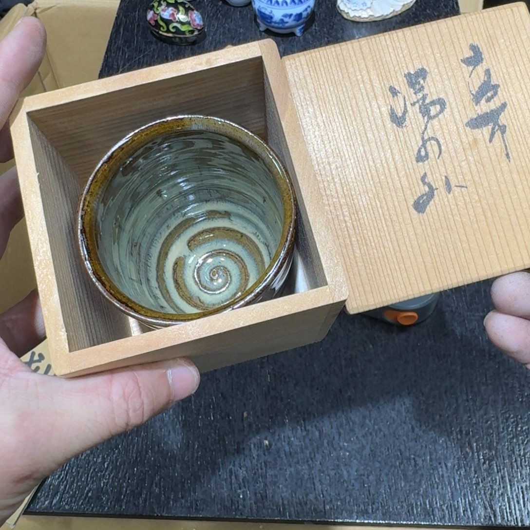 陶瓷日本中古工艺品摆件