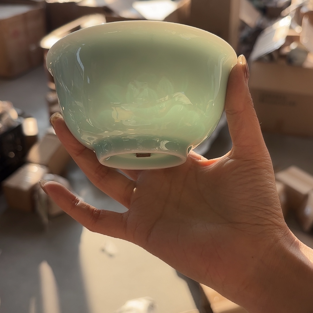 龙泉云间青瓷小米茶器