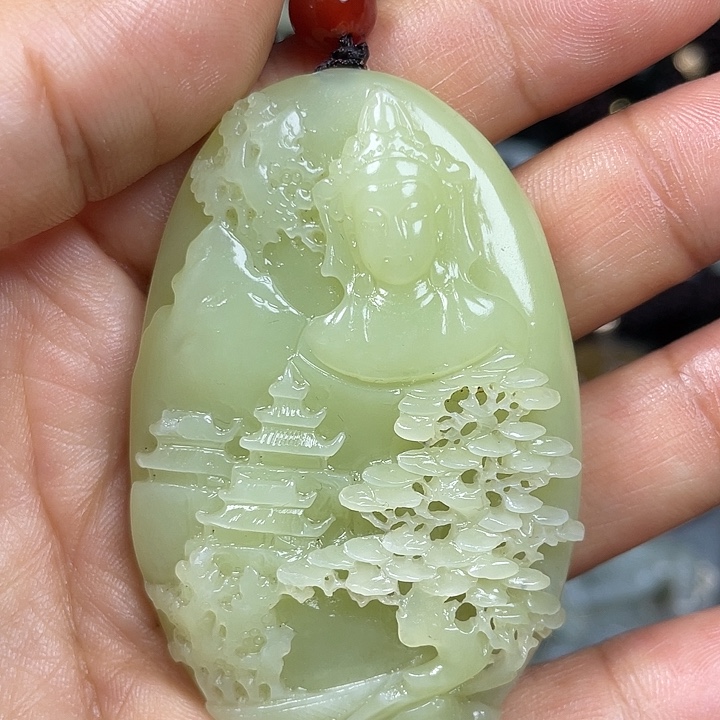 和田玉未镶嵌挂件