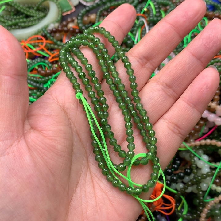 和田玉未镶嵌手链161