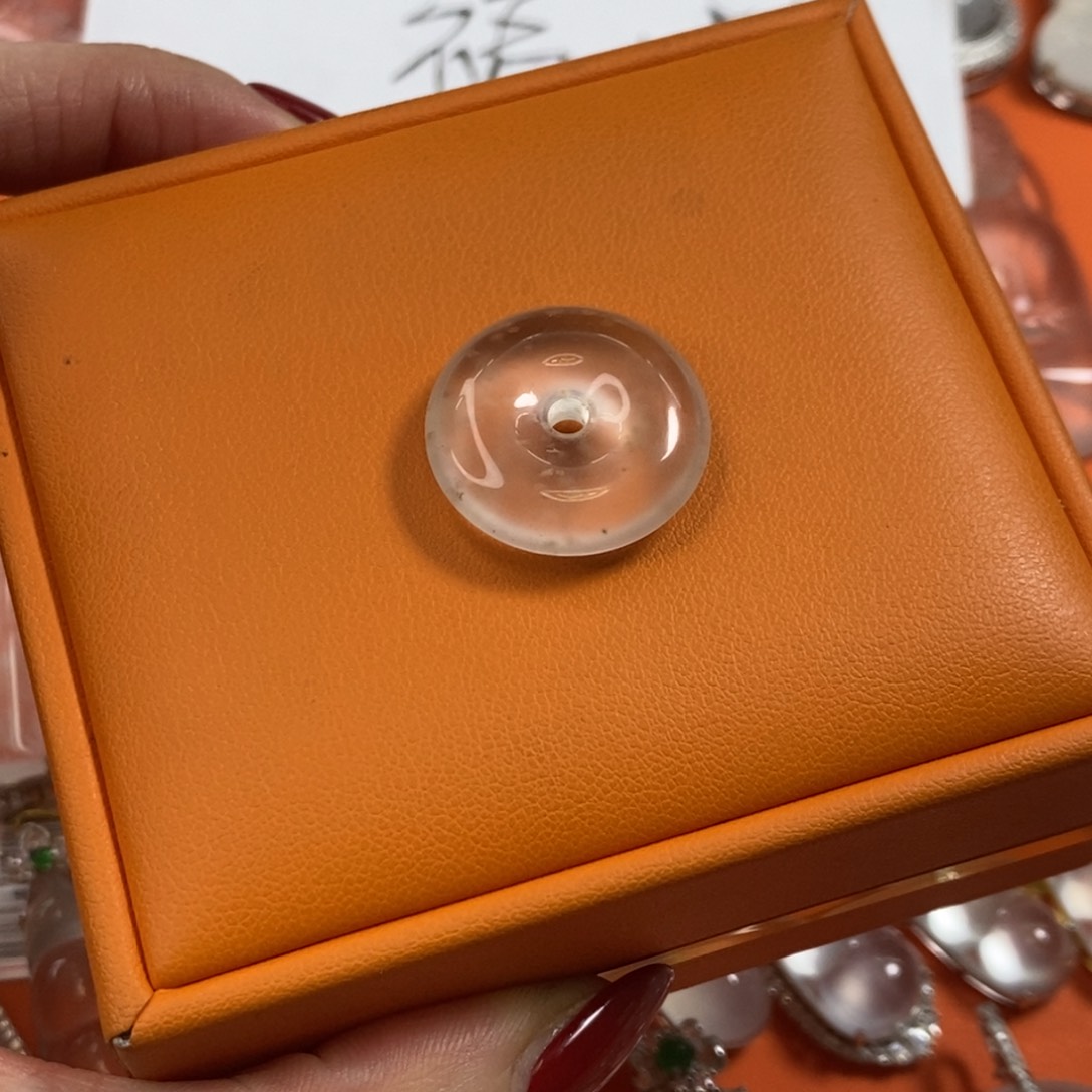 石英质玉未镶嵌平安扣