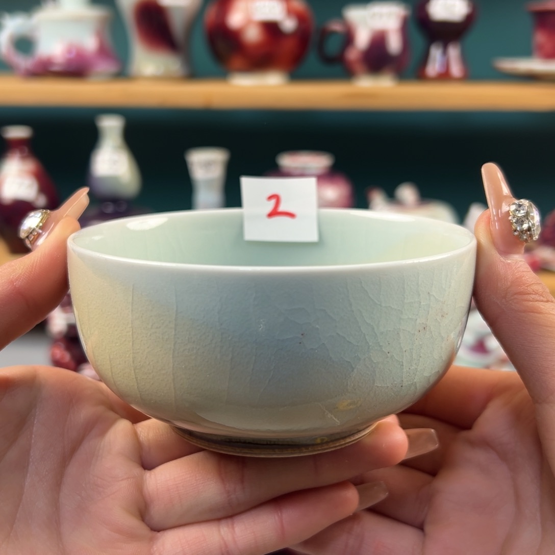 瓷片全品无暇小碗纯手工