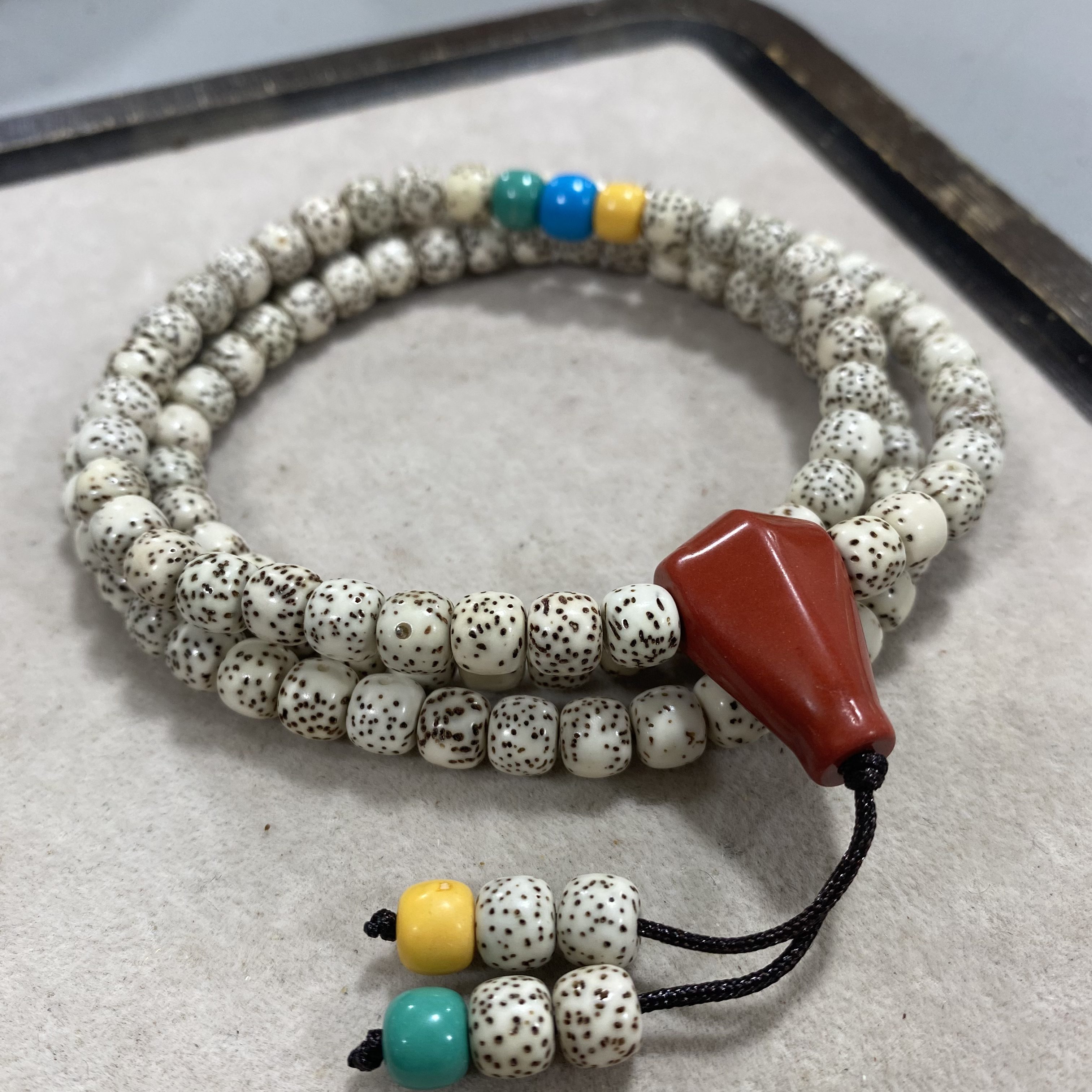 Y30原生态星月菩提卡0.7配饰款多圈手串