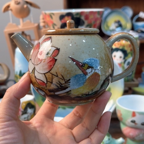 炉景德镇釉下手绘陶瓷 