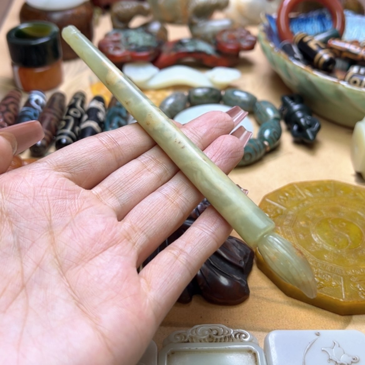 【闪购商品】蛇纹石玉颈饰未镶嵌