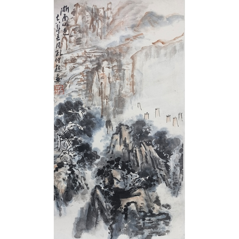 lot-06-孔仲起-浙南山色-50x27cm