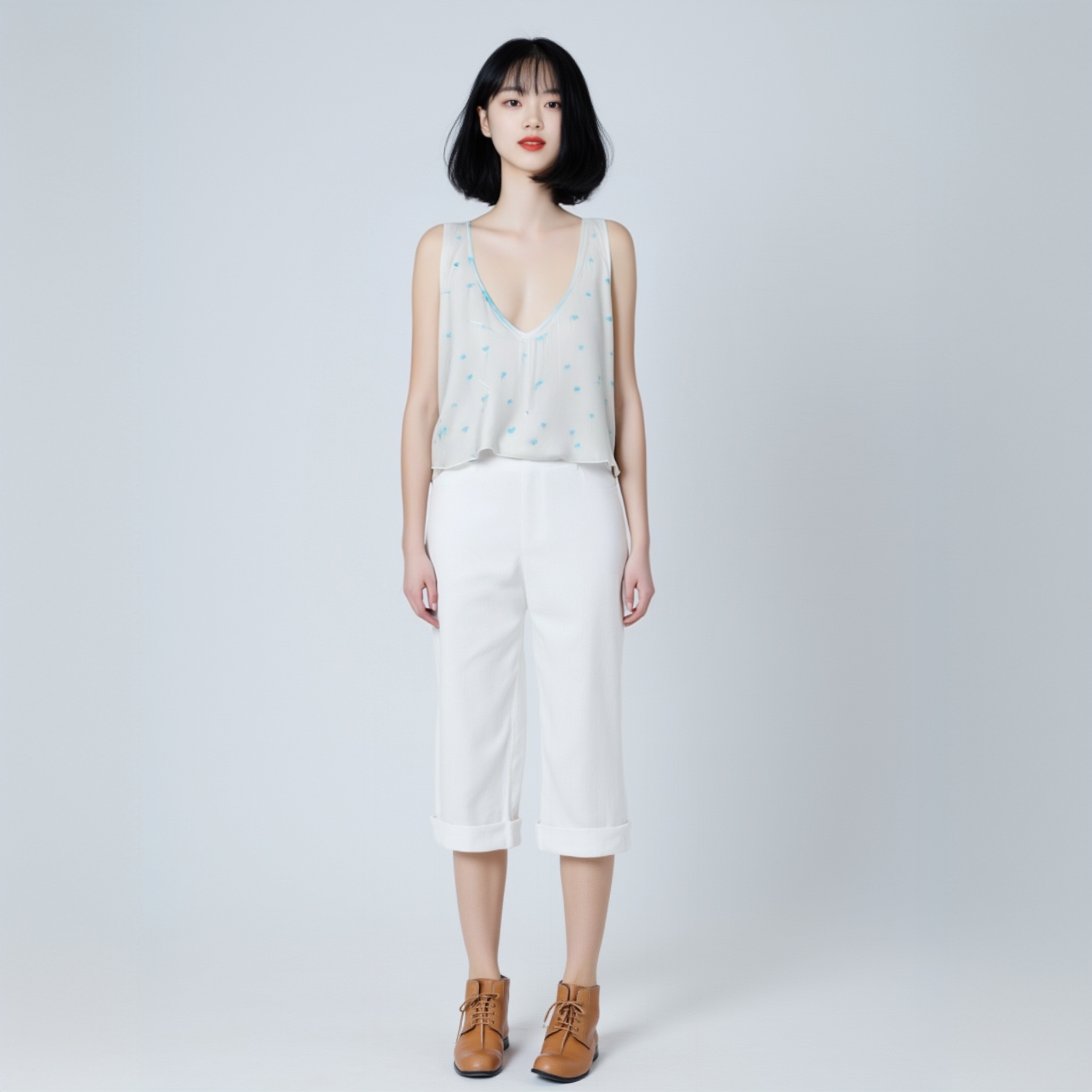 女装撤柜孤品【图片非实物】下单留言备注编号 印花薄款无袖时尚