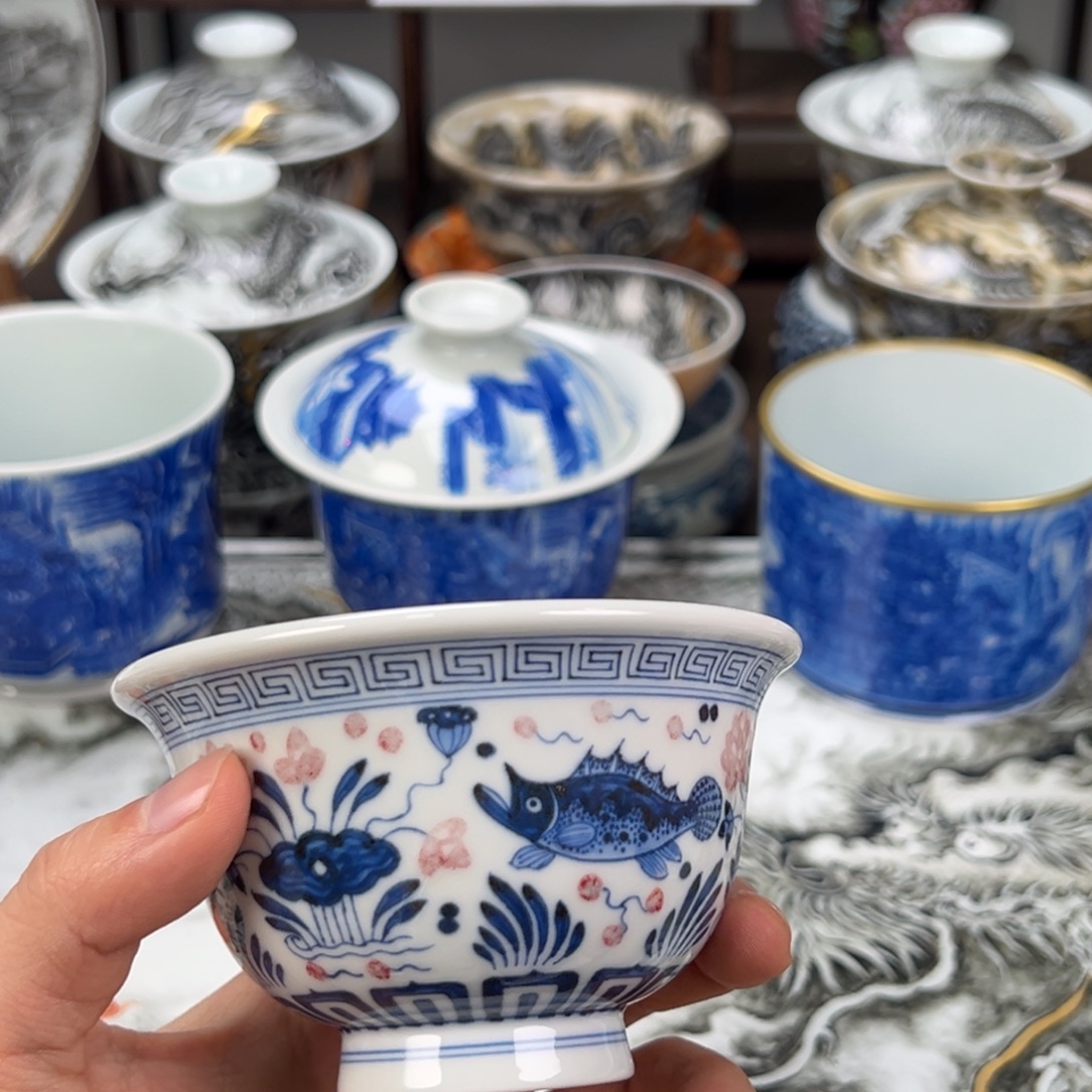 元***古景德镇手工手绘陶瓷