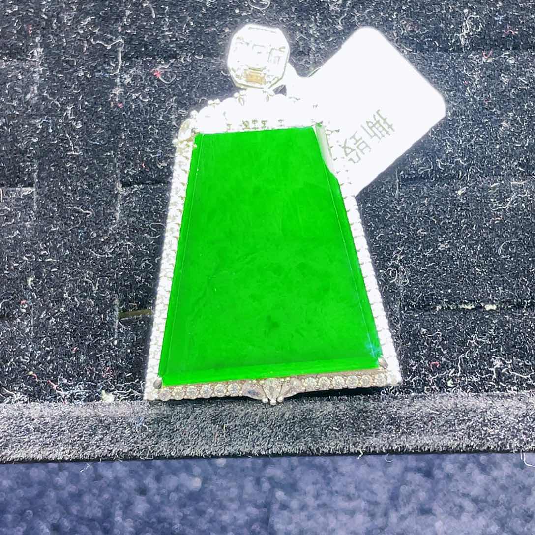 翡翠颈饰银S925镶嵌11，