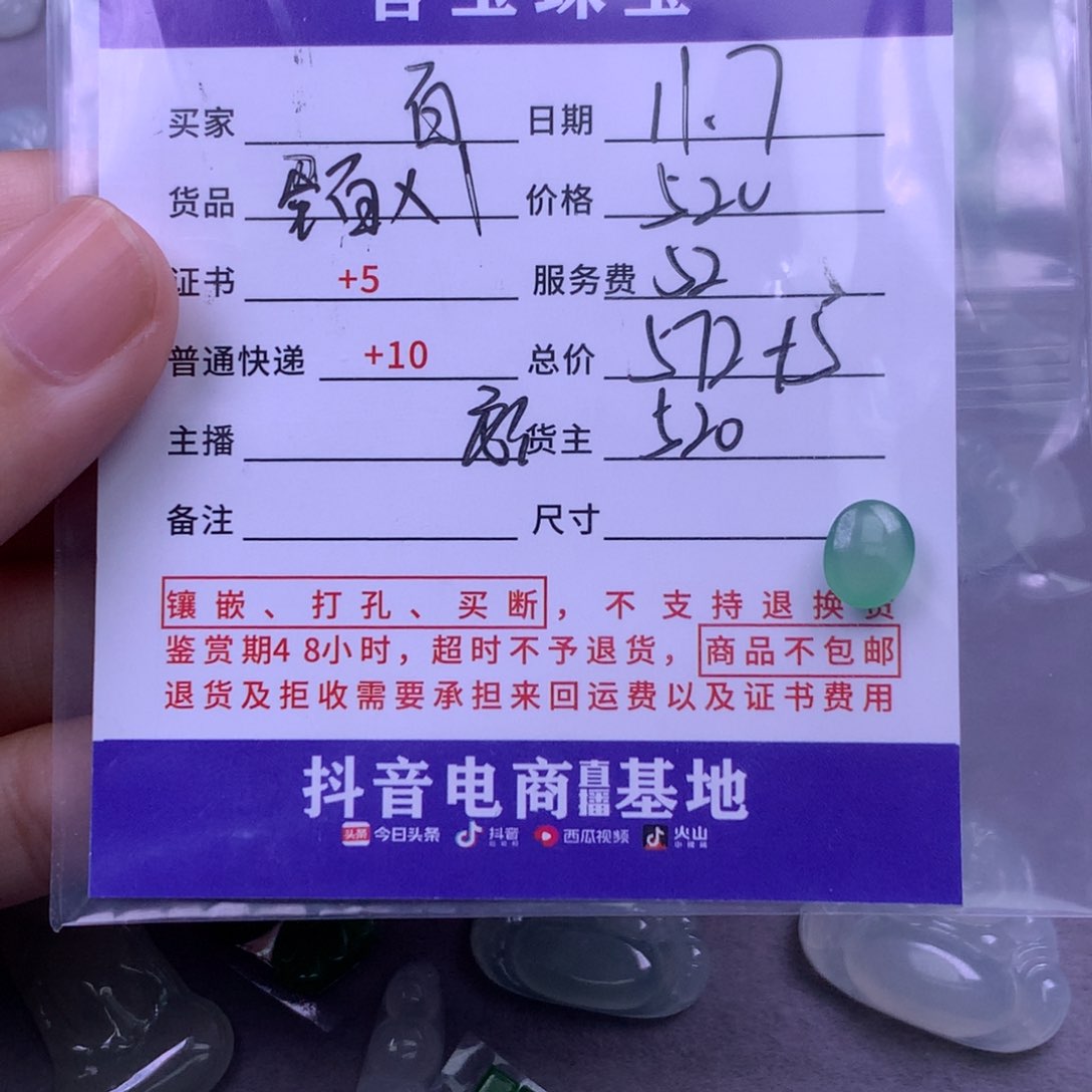 颈饰未镶嵌翡翠百*果