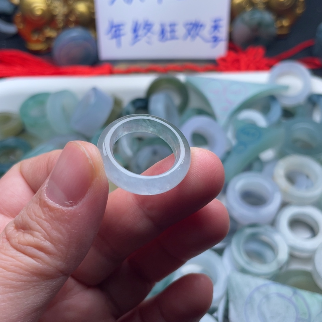 定制翡翠未镶嵌天然翡翠11圈