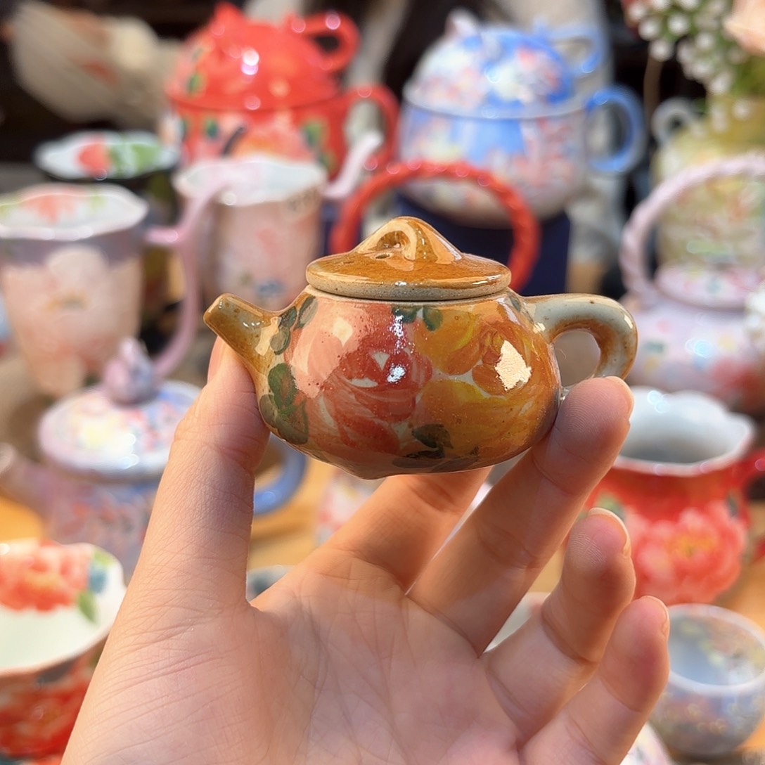 景德镇手绘高温釉下彩陶瓷茶具