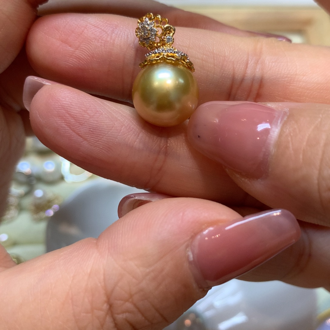 海水珍珠颈饰银S925镶嵌