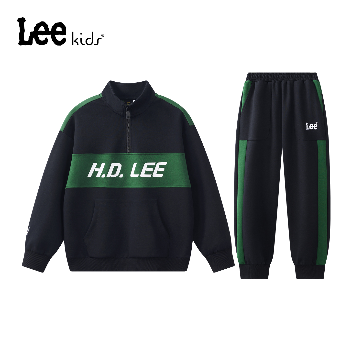 Lee儿童立领卫衣套装男女同款秋冬保暖套装LK5X2FUT0414