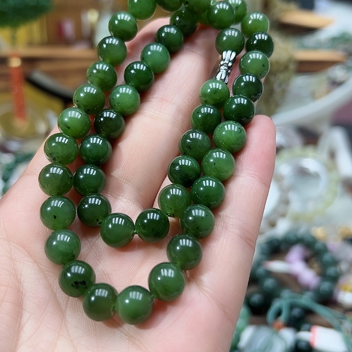 和田玉（碧玉）项链未镶嵌22