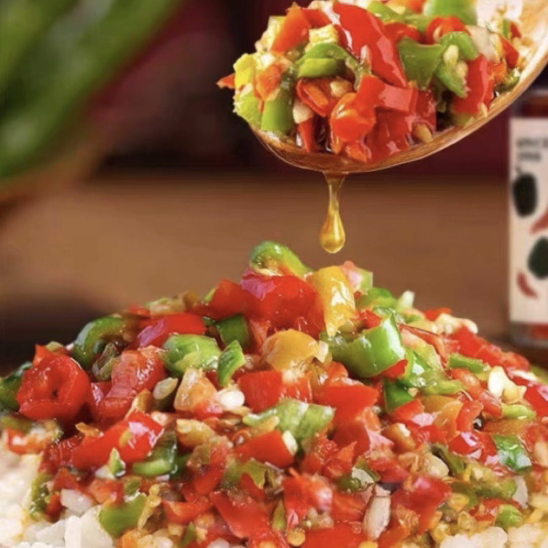 湖南特产茶油剁椒辣椒酱蒜蓉青红剁椒下饭菜蒜香辣椒酱拌饭拌面