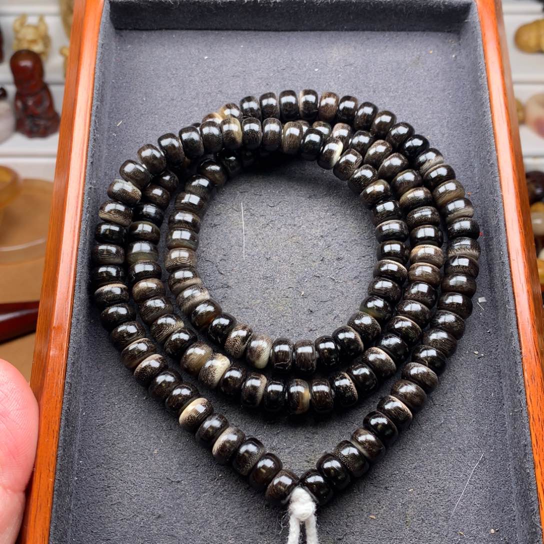 牛骨其他0.9驴蹄桶珠128珠