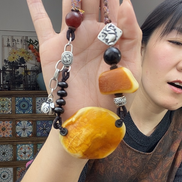 未镶嵌蜜蜡项链项链