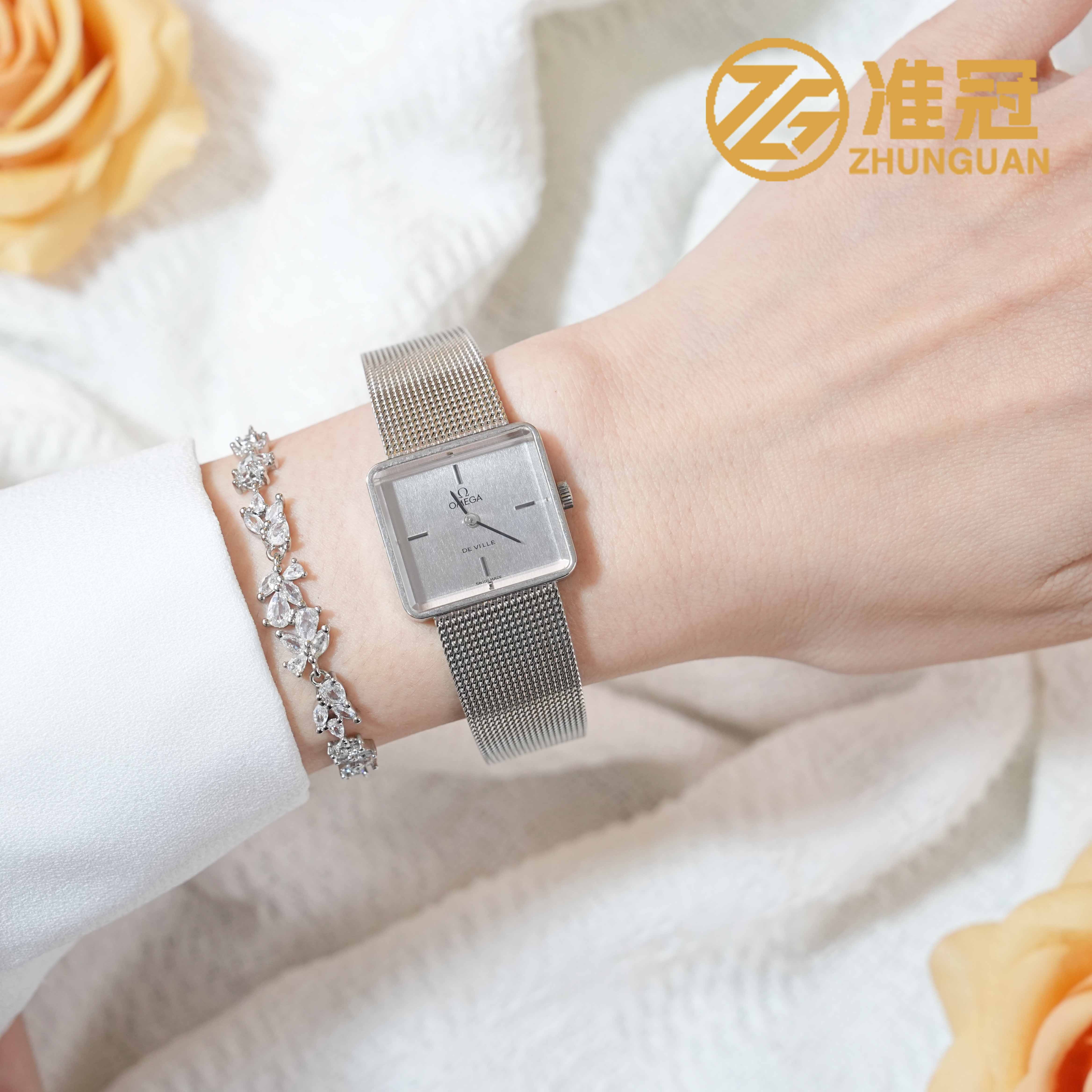 95新 Omega/欧米茄 22.5*25mm手动机械WTX3240碟飞后钻瑞士名表