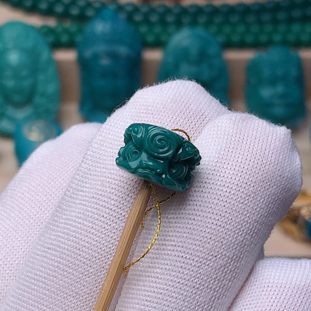 未镶嵌绿松石珠宝奇石12mm