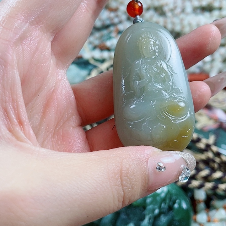 和田玉未镶嵌挂件