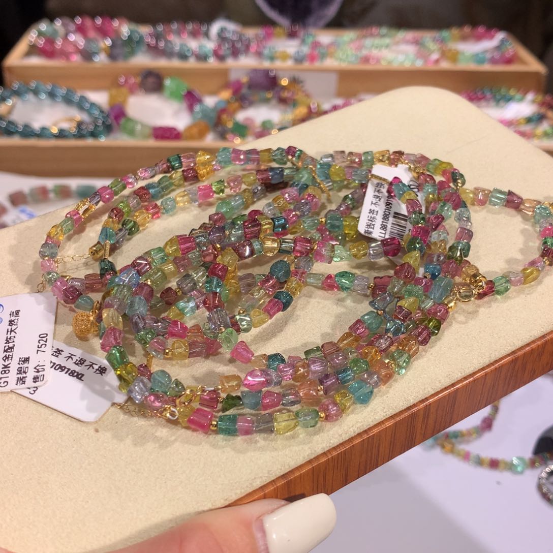 碧玺多样性发货一件银S925镶嵌