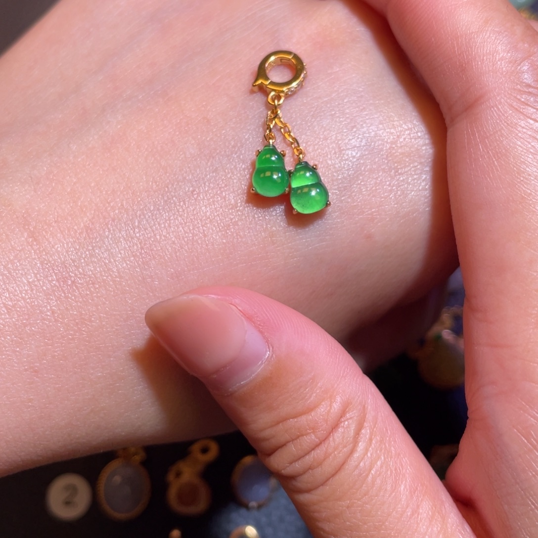 翡翠银S925镶嵌颈饰