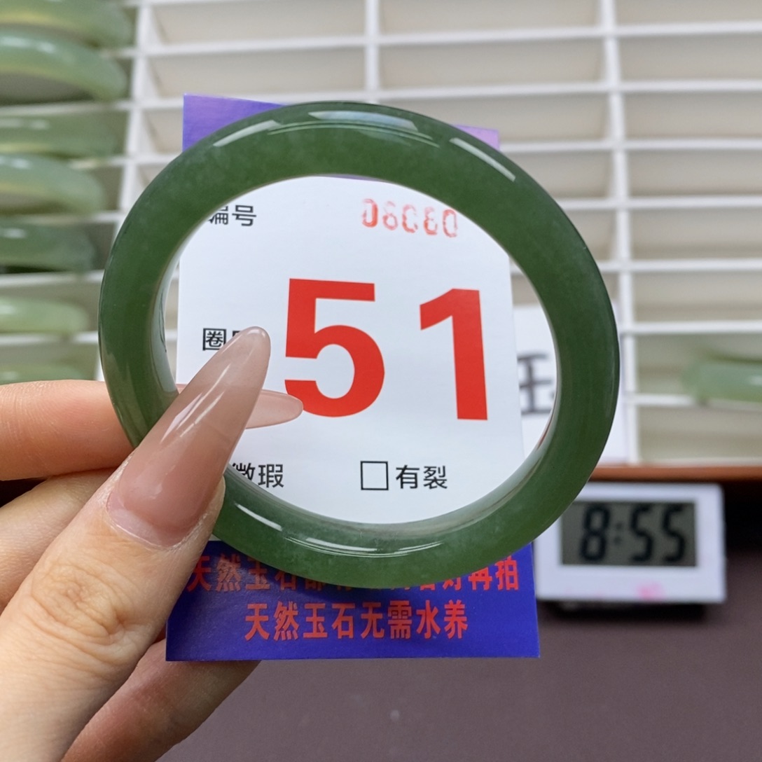 未镶嵌蛇纹石玉手镯