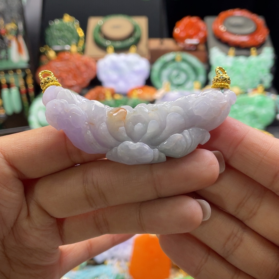翡翠颈饰未镶嵌代编织