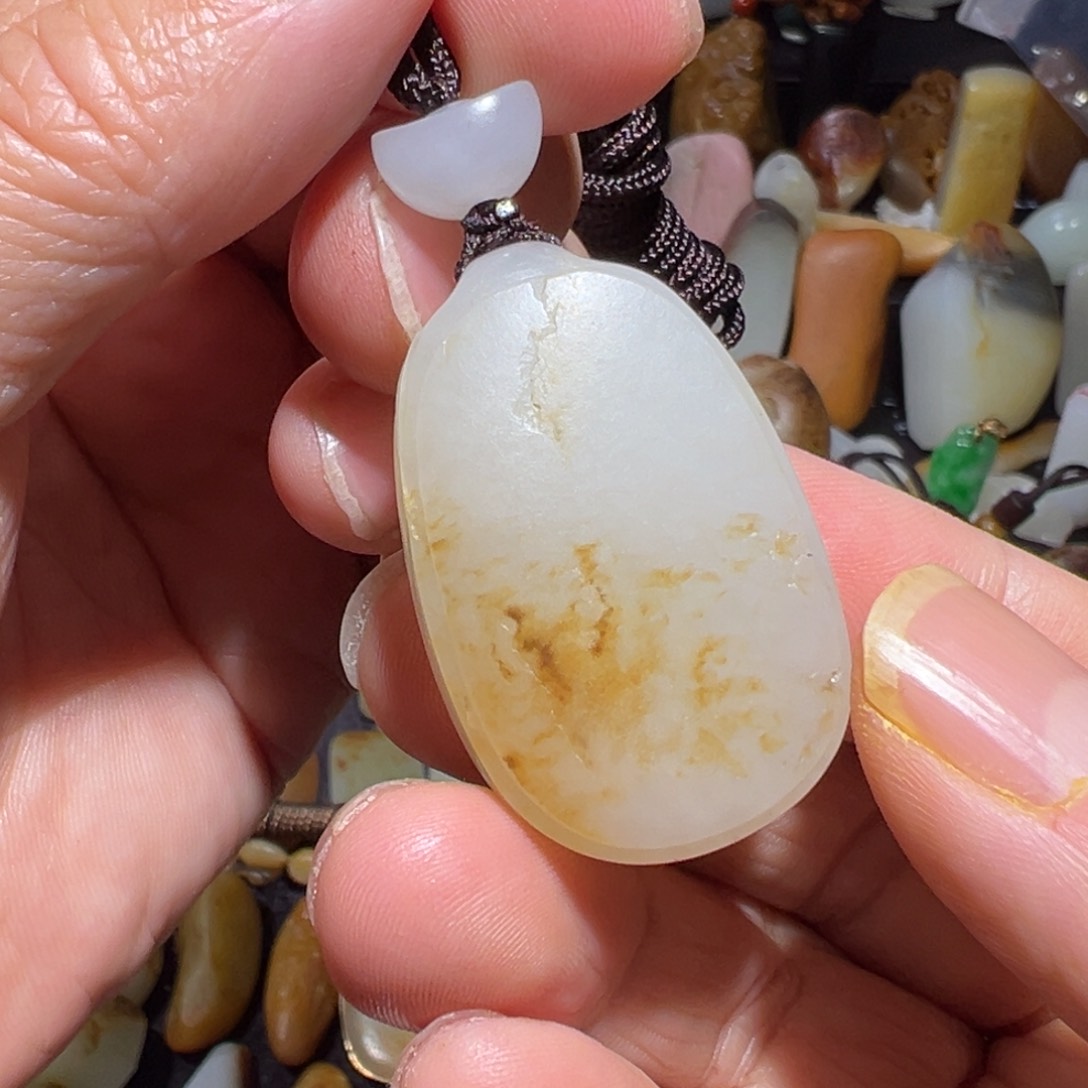 和田玉吊坠(不含链)未镶嵌