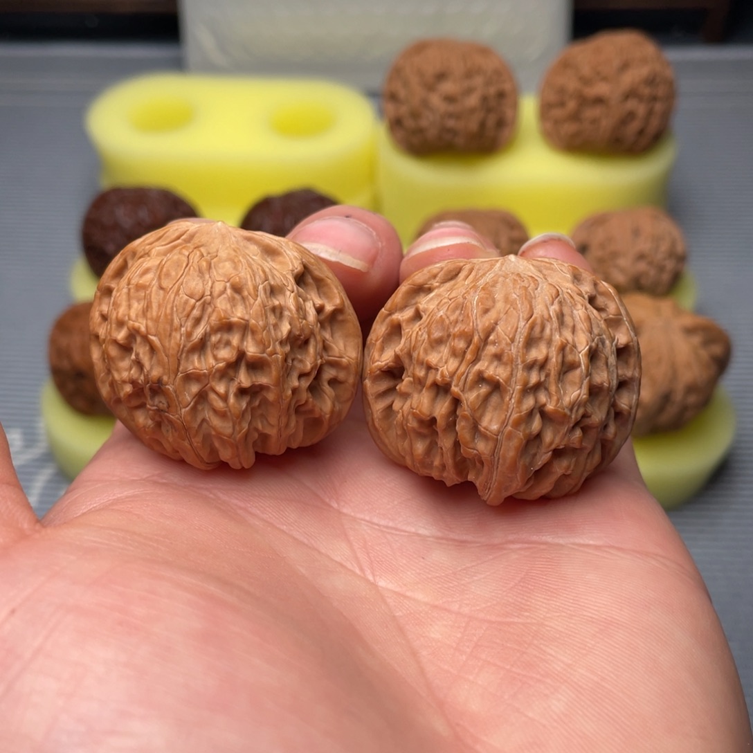 文玩核桃把件磨盘39编号058