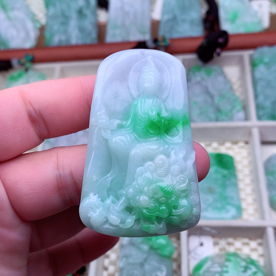 翡翠未镶嵌吊坠(不含链)