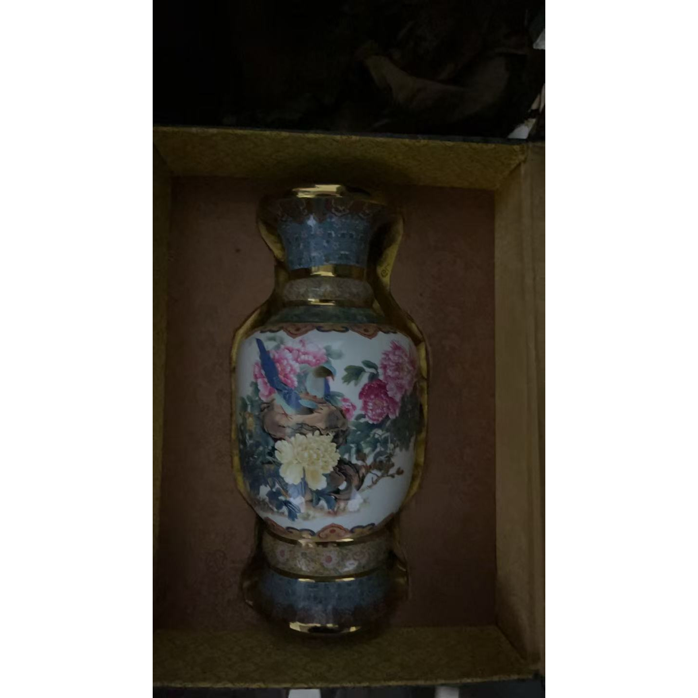精品摆件好看孔雀瓶